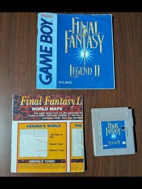 Final Fantasy Legend II Game Boy Game Cartridge & Manual
